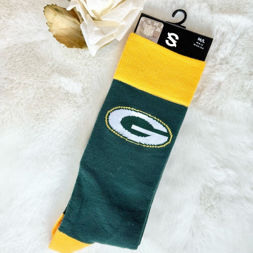 New with tags OFFICIAL NFL Green Bay Packers  Socks Green and Yellow #thepackers